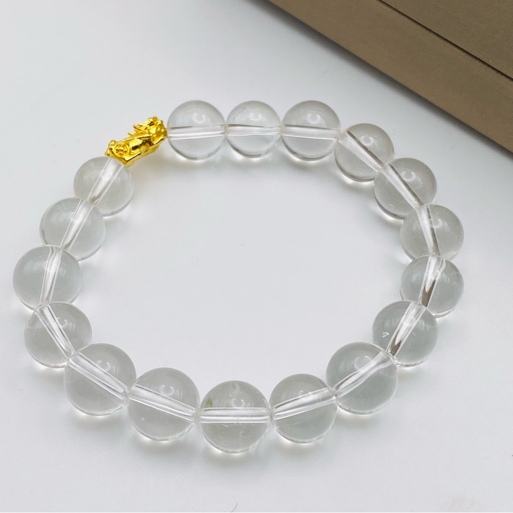 18k Piyao/Pixui Moonstone 10mm Elastic Bracelet